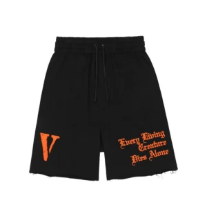 Black VLONE Mens Shorts