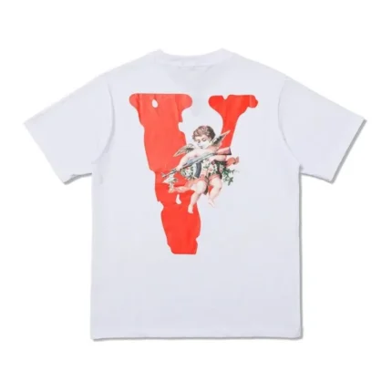 Vlone Angel Logo White Tee